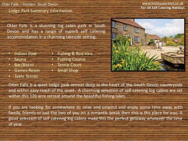 Otter Falls Log Cabins Lodges In South Devon