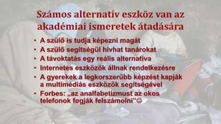 Az otthonoktató szülő, mint pedagógus