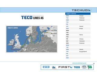   SUN   SAT     FRI Muuga/Helsinki THU Helsinki WED     TUE     MON   Rotterdam  SUN  Felixstowe SAT  Antwerp FRI  THU  Aarhus  WED  TUE    MON  Muuga SUN   Helsinki SAT     FRI   THU   Rotterdam WED   Rotterdam TUE   Antwerp MON   FINBEST SERVICE  