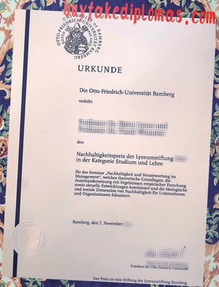 Otto-Friedrich-Universitat Bamberg Degree buy fake degree