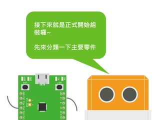 接下來就是正式開始組
裝囉~
先來分類一下主要零件
 