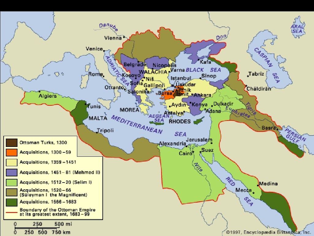 Ottoman Empire & Palestine maps