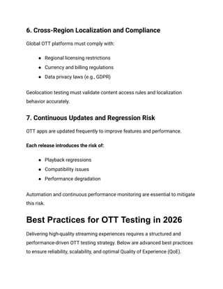 OTT Testing Guide_ Types, Checklist, KPIs, Challenges & Best Practices ...