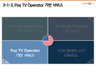 3-1-3. Pay TV Operator 기반 서비스 
 