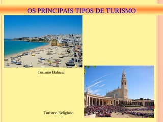 OS PRINCIPAIS TIPOS DE TURISMO Turismo Balnear Turismo Religioso 