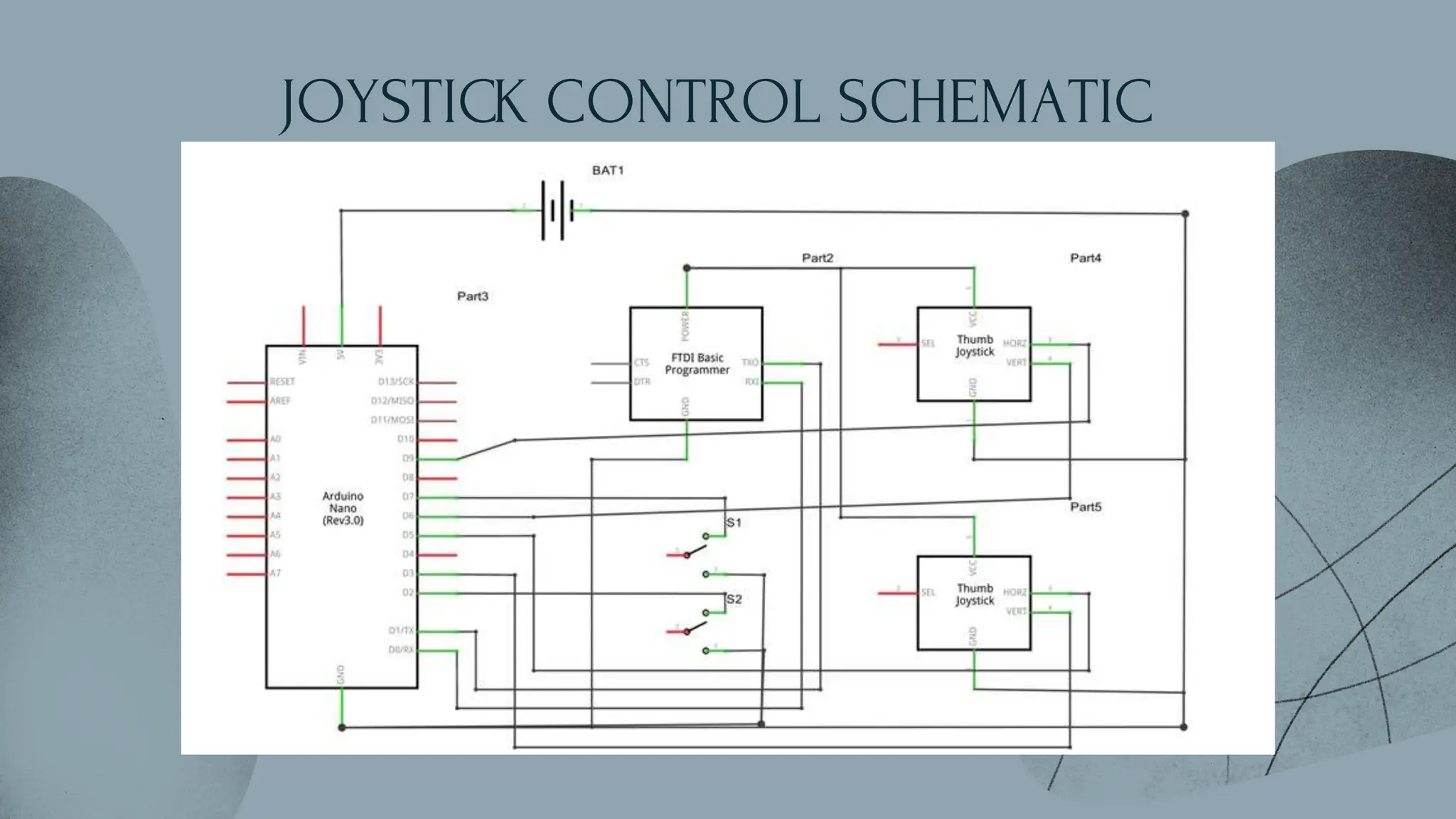 JOYSTICK CONTROL SCHEMATIC
 
