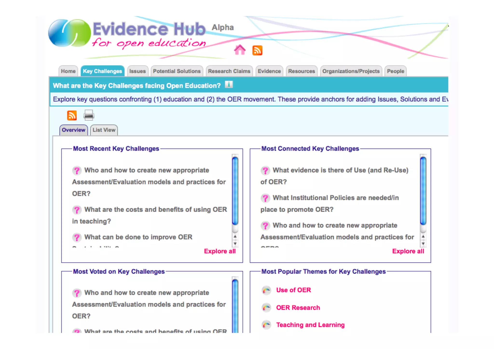 Collective Intelligence: Evidence Hubs
•  A way for a reflective learning community to share who and where
   they are, what they are working on, and what they’re learning




                                                                      12
 