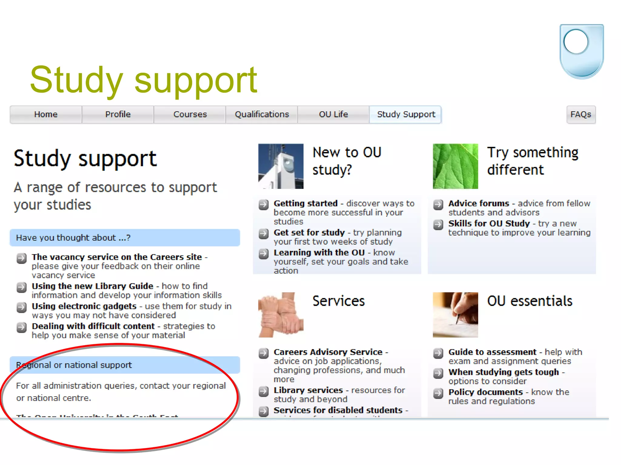 Study support 
