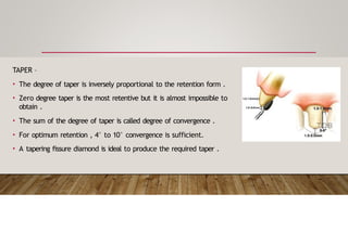 Principle of tooth preparation prosthodontics | PPTX