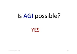 YES 
29 Dr. Oubba?, March 2012 
 
