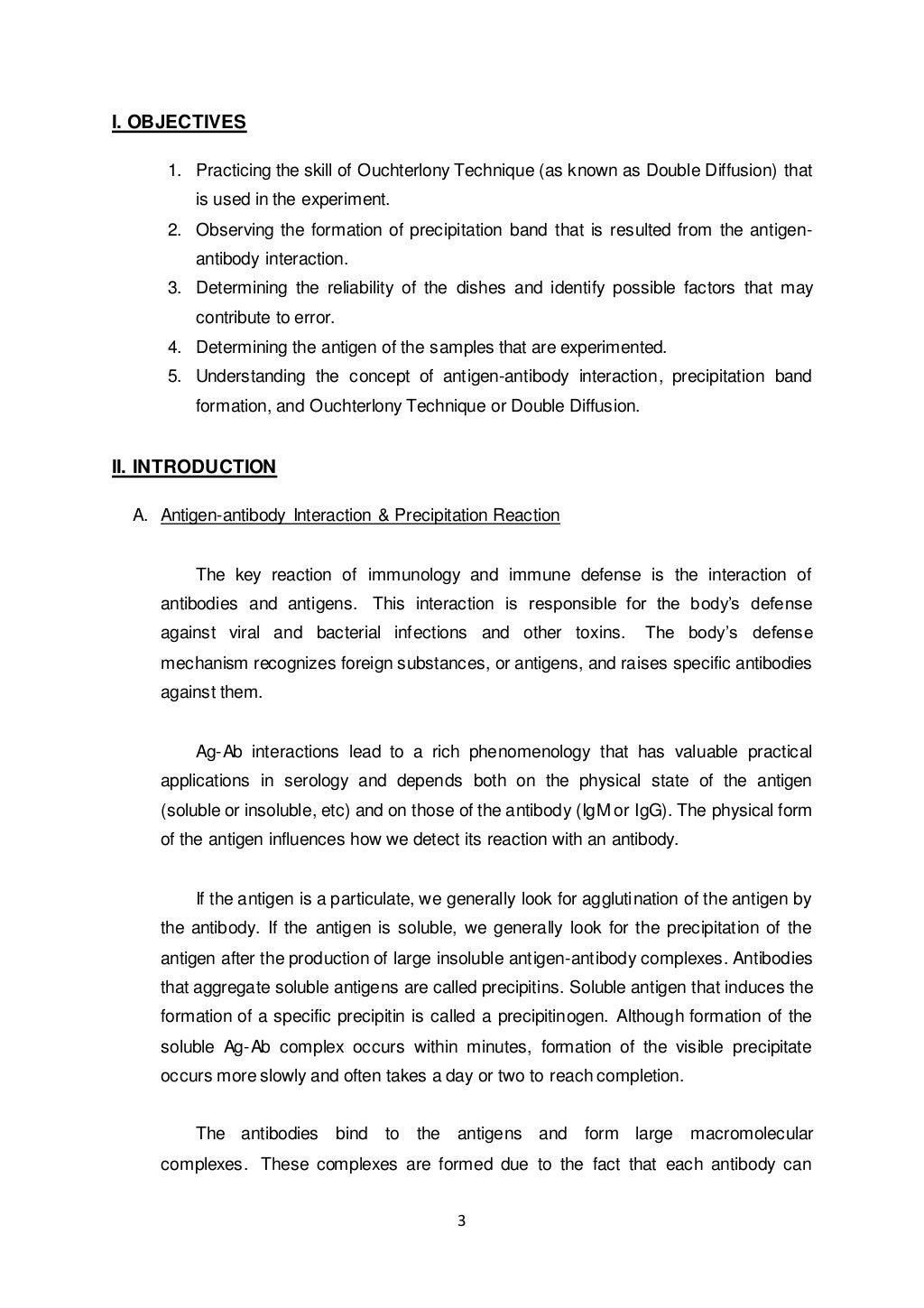 Immunology practicals picture