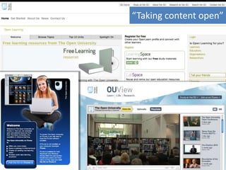 “Taking content open”