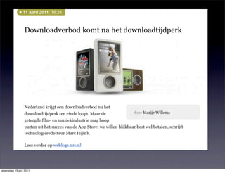 woensdag 15 juni 2011
 