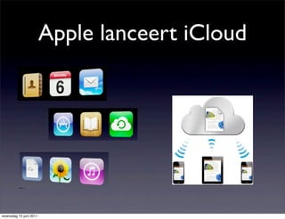 Apple lanceert iCloud




woensdag 15 juni 2011
 