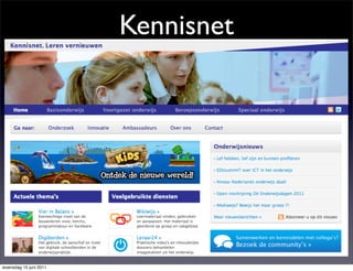 Kennisnet




woensdag 15 juni 2011
 
