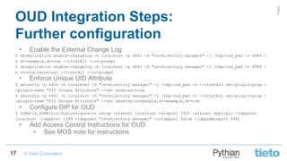Lessons Learnt from Oracle Unified Directory implementation with Oracle ...