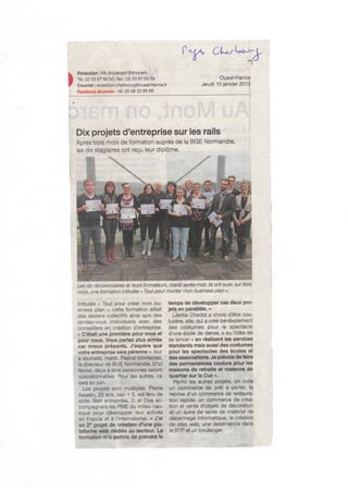 Ouest france 10.01.13