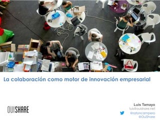 La colaboración como motor de innovación empresarial

Luis Tamayo

luis@ouishare.net
@ratoncampero
@OuiShare

 