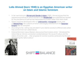 Who are the feminists in the Arab world and beyond? | PDF