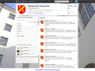 https://twitter.com/Tamperekaupunki
 