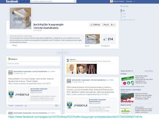https://www.facebook.com/pages/Jyv%C3%A4skyl%C3%A4n-kaupungin-sivistyslautakunta/317345309045?ref=ts
 