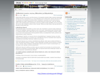 http://www.oulunkaupunki.fi/blogi/
 