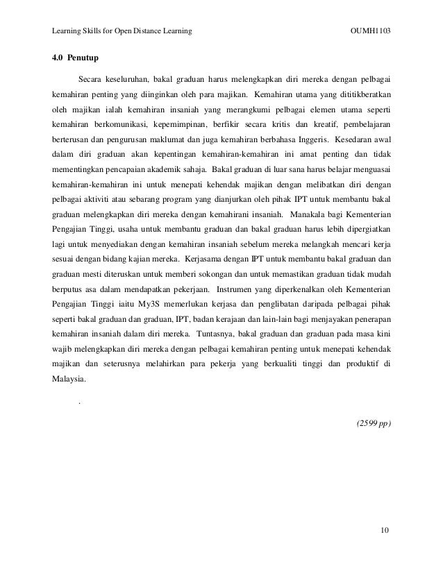 Oumh1103 ciri ciri graduan yang dikehendaki oleh majikan