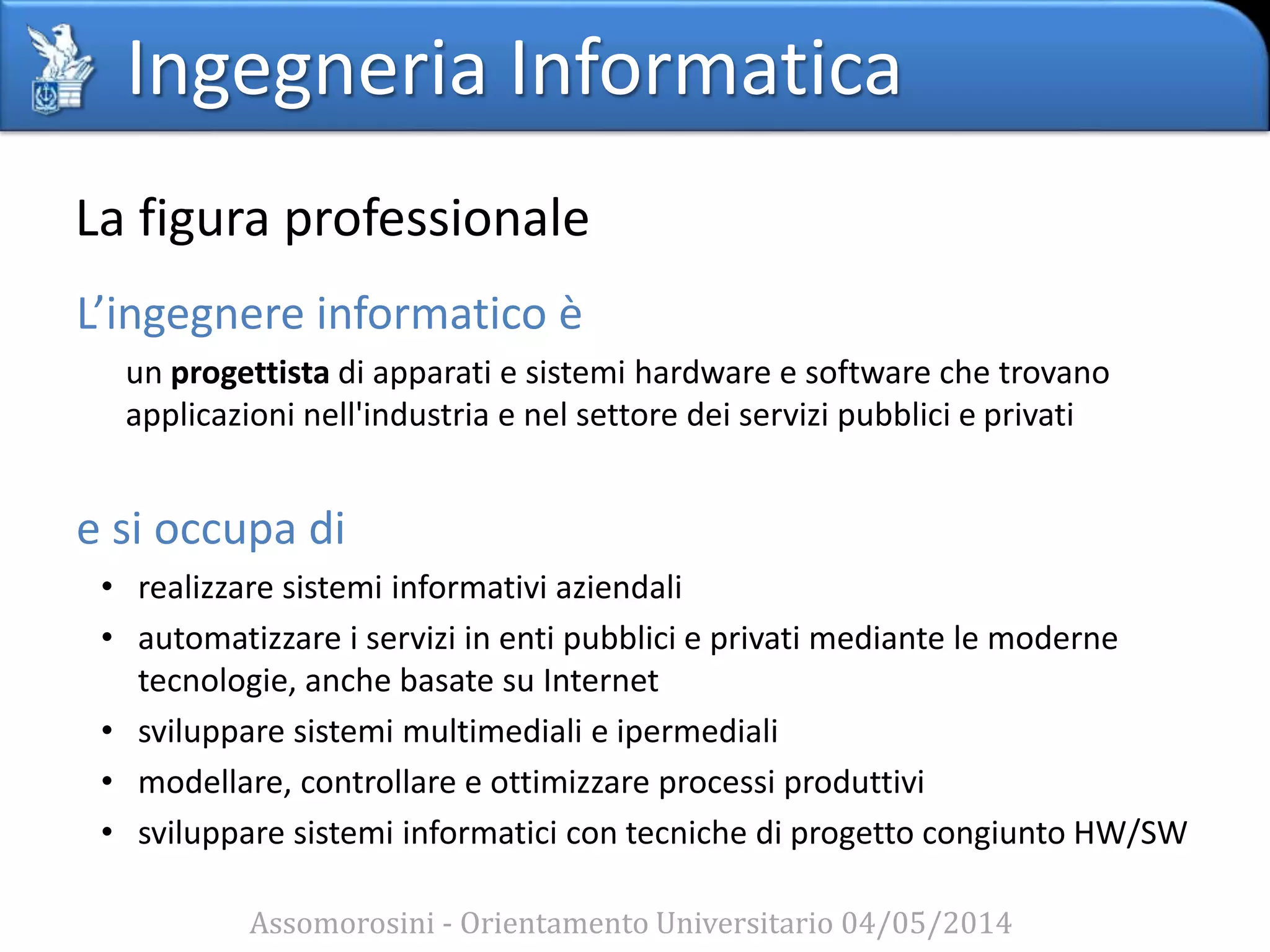 OUM - Ingegneria Informatica | PPTX