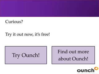 Ounch: Creating Intelligent Ads