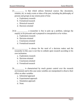 Unit Number 1 - Introduction to Research | PDF