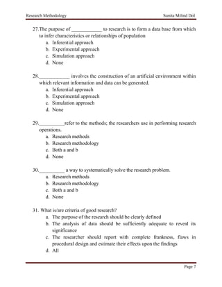 Unit Number 1 - Introduction to Research | PDF