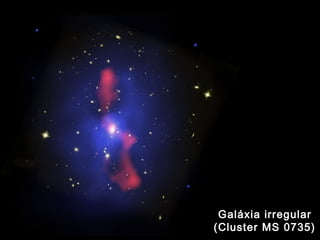 Galáxia irregular
(Cluster MS 0735)
 