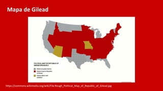 Mapa de Gilead
https://commons.wikimedia.org/wiki/File:Rough_Political_Map_of_Republic_of_Gilead.jpg
 