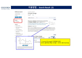 이용방법 - Search Result (2)
** Format 을 Image로 재정렬한 화면
이미지 클릭하면 해당 아티클 - 이미지 페이지로이동
 