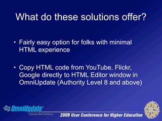 Bring Multimedia and Interactivity to your site(s)