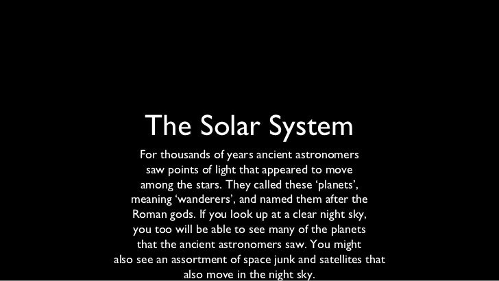 Our Solar System Space