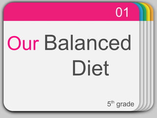 WINTERTemplate
Our Balanced
Diet
01
5th
grade
 
