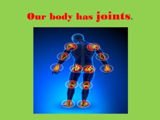 Our body has joints.
 