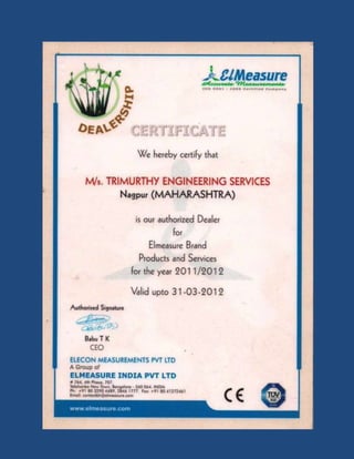 Our certificates