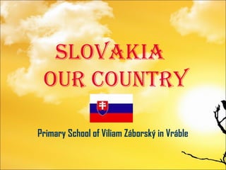 Slovakia
our country
Primary School of Viliam Záborský in Vráble

 