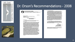 Dr. Orson’s Recommendations - 2008
 