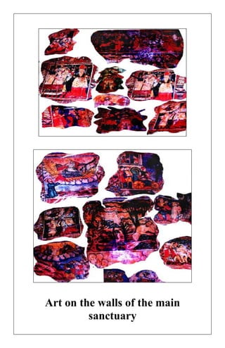 Art on the walls of the main sanctuary  