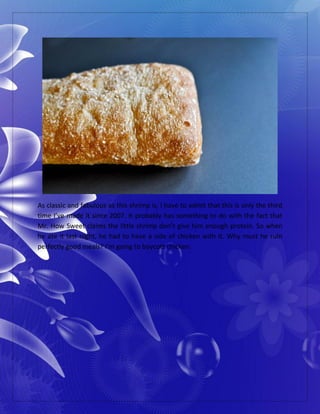 As classic and fabulous as this shrimp is, I have to admit that this is only the third
time I’ve made it since 2007. It probably has something to do with the fact that
Mr. How Sweet claims the little shrimp don’t give him enough protein. So when
he ate it last night, he had to have a side of chicken with it. Why must he ruin
perfectly good meals? I’m going to boycott chicken.
 