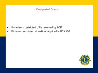 Our Foundation - LCIF | PPTX