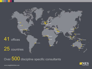 41 offices
25 countries
Over

500 discipline specific consultants

 