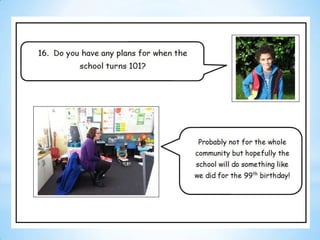 Our interview with Mrs Reid
