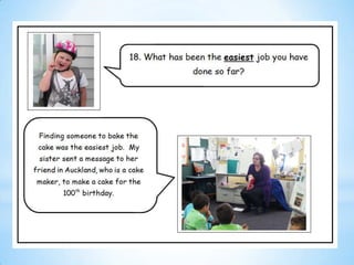 Our interview with Mrs Reid