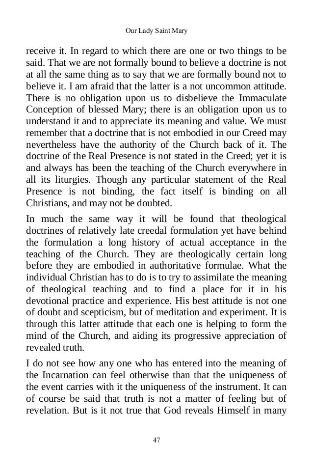 Our Lady Saint Mary By J. G. H. Barry ebook