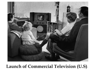 Launch of Commercial Television (U.S).
 