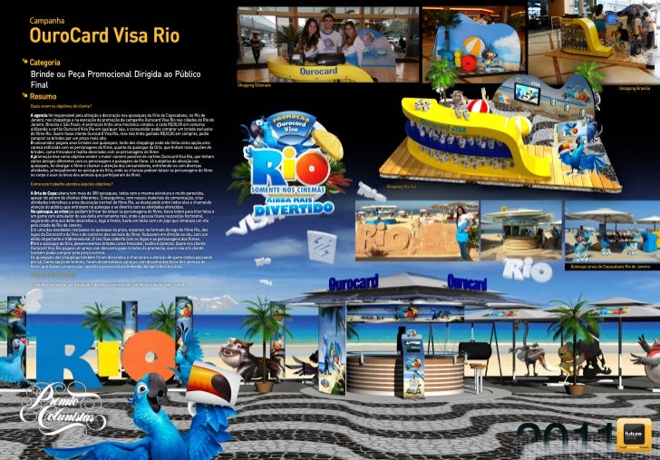 Ourocard Visa Rio Brinde Ou Peca Promocional Dirigida Ao Publico Fi